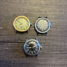 Vintage Elgin FSSC 88-W-800 Military Watch Plus 2 Others Parts Or Repair 