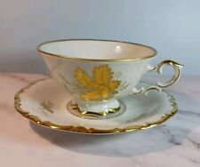 Waldershof Bavaria Germany 22 karat Heavy Gold Gilt Trim Tea Cup Saucer