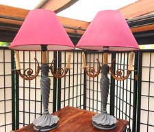 paire de grandes lampes de
