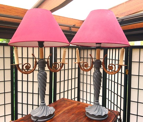 Paire grandes lampes - grandes, de