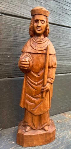 Figurine taillée bois - , saint