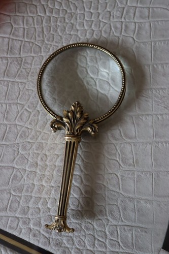 Loupe bureau bronze style - bureau,