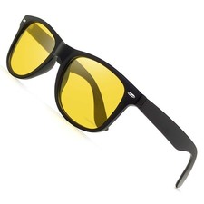 Lunettes Conduite de Nuit Rectangulaires Lunette de Nuit Jaune Homme et Femme...