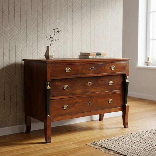 Commode empire ancienne noyer - ancienne,