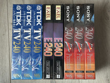 Lot 8 cassettes K7 VHS vierge