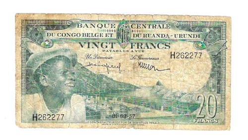 Congo belge francs 1957 - francs,