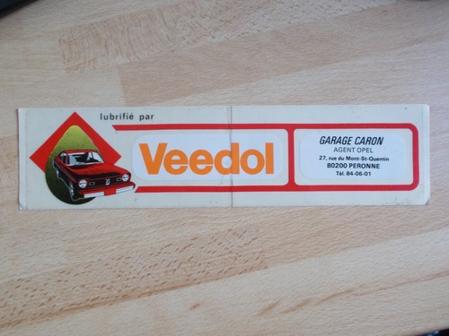 Autocollant veedol garage - autocollant, /