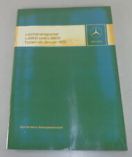 Shop manual Mercedes Harburger light van L206 D / L306 D from 1972