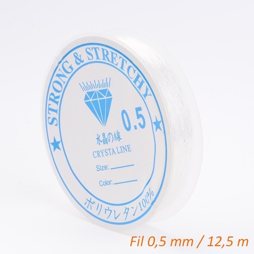 Fil élastique transparent 5 - fil,
