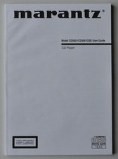 Notice Marantz lecteur cd