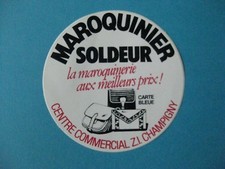 Antique Sticker: CHAMPIGNY Leather Soldier
