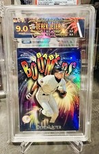 1998 DEREK JETER TOPPS CHROME REFRACTOR BABY BOOMERS CUSTOM LABLE HGA 9