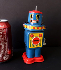 Yonezawa Atomic Robot 15Cm Mecanique Fonctionne Japan 1968