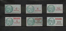 FISCAUX 6 DOUANES NEUFS COTE