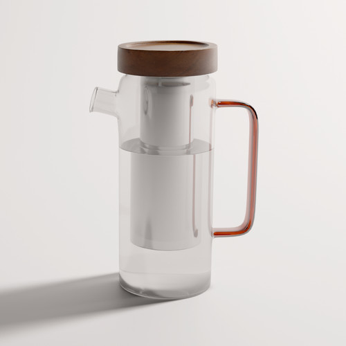 Carafe filtrante verre 5 - carafe, en