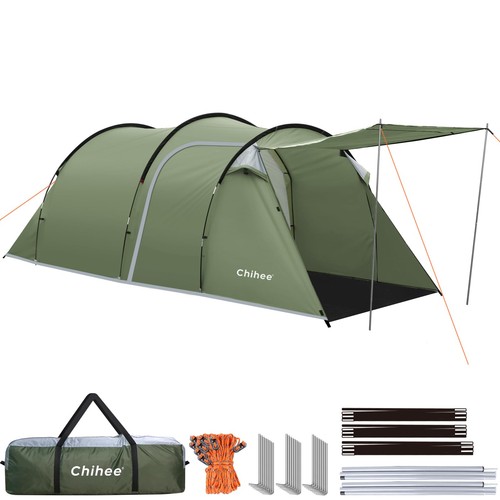 Tente tunnel camping pour 4 - de,