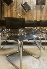 Suite de 20 Chaise Cuir Noir