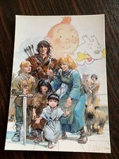 CARTE POSTALE 15X10 TINTIN