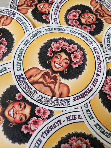 Stickers voiture madame - -,