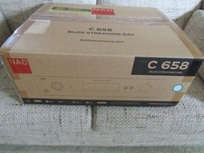 NAD MODEL C658. BLUOS STREAMING DAC. WORKS! BOX-MANUAL-REMOTE-AC-ALL ACCESSORIES