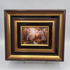 Cadre en émaux sur cuivre de