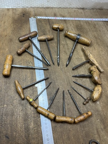 Lot vrilles bois outils - a,