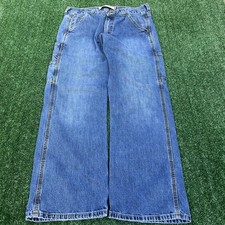 Vintage Levi's Carpenter Jeans Mens 34x29" Blue Loose Straight Baggy Skater Y2K