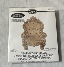 Sizzix FANCY CHAIR Throne 658964 Bigz Die & Embossing Folder Rare