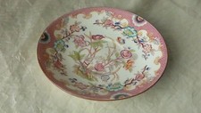 ANTIQUE SARREGUEMINES PORCELAIN SAUCER MINTON DECOR MODEL NO. 215*