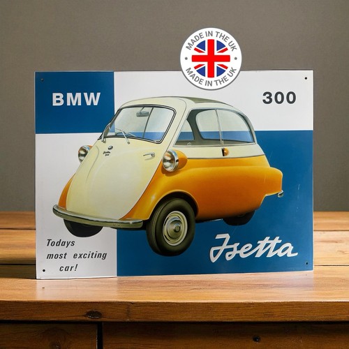 Plaque métal bmw - métal,