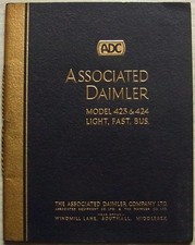ASSOCIATED DAIMLER MODEL 423 & 424 LIGHT FAST BUS Sales Brochure Nov 1927