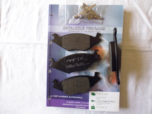 Plaquettes frein avant - plaquettes,