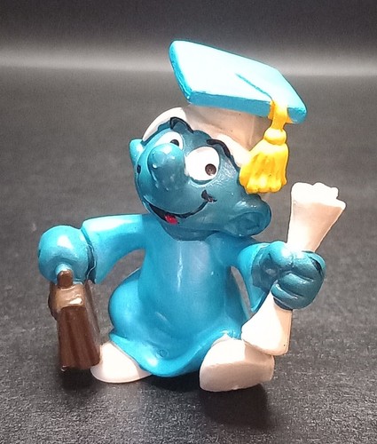 Figurine schtroumpf diplômé - schtroumpf,