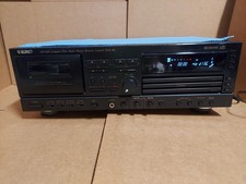 TEAC AD-600 COMPACT DISC MULTI PLAYER REVERSE CASSETTE DECK READ DESCRIPTION