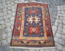 Fabulous Antique Caucasian Rug 32'' x 46'' Collector Item Great Color Kazak Rug