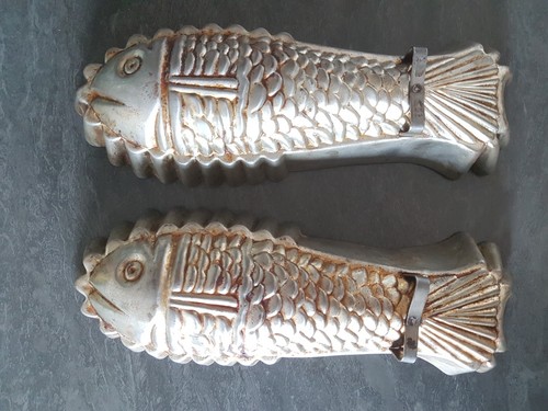Lot ancien moule forme - , poisson