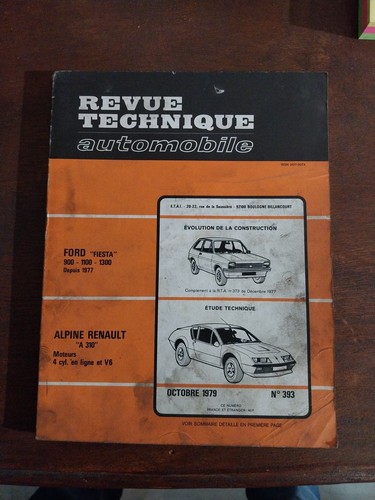 Revue technique alpine renault - alpine,
