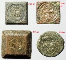 Lot de 4 poids monétaires à