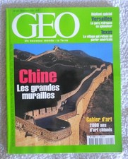 MAGAZINE Géo  N°261 CHINE + Dépliant
