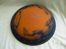 J. NOVERDY,FRENCH ART DECO GLASSBOWL FOR CEILING LIGHT,SIGNED,1930s YEARS.