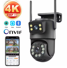 Caméra Surveillance Extérieure PTZ WiFi 4K 8MP Sécurité IP Sans Fil Vision Noctu
