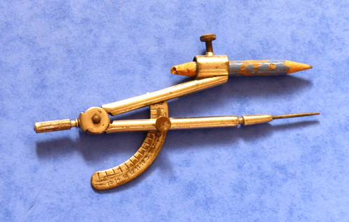 Ancien compas secteurs - ancien, à