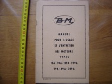 Old BERNARD MOTOR Type 19A 39A 139A Engine Use and Maintenance Manual