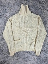 Pull zippé vintage torsadé