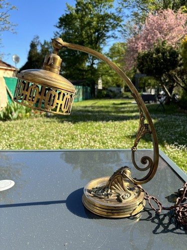 Lampe bureau bronze art - de,