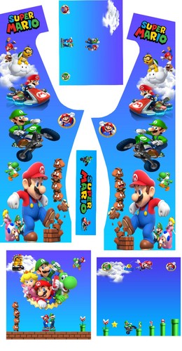 Stickers borne arcade mario - stickers,