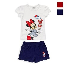 Ensemble Fille Disney MINNIE MOUSE T-Shirt Et Short En Coton 5452