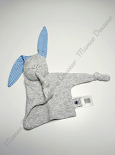 Doudou Plat Lapin Gris Oreille