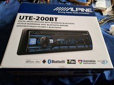 alpine ute200bt bluetooth usb aux 2 rca output sub reg hpf-lpf 50x4 car radio