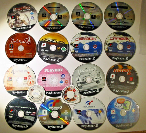Lot jeux ps2 rayés à - de,